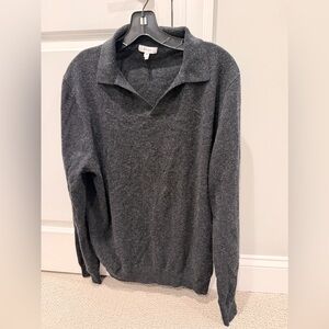 Reiss Charcoal V-Neck Men's Sweater